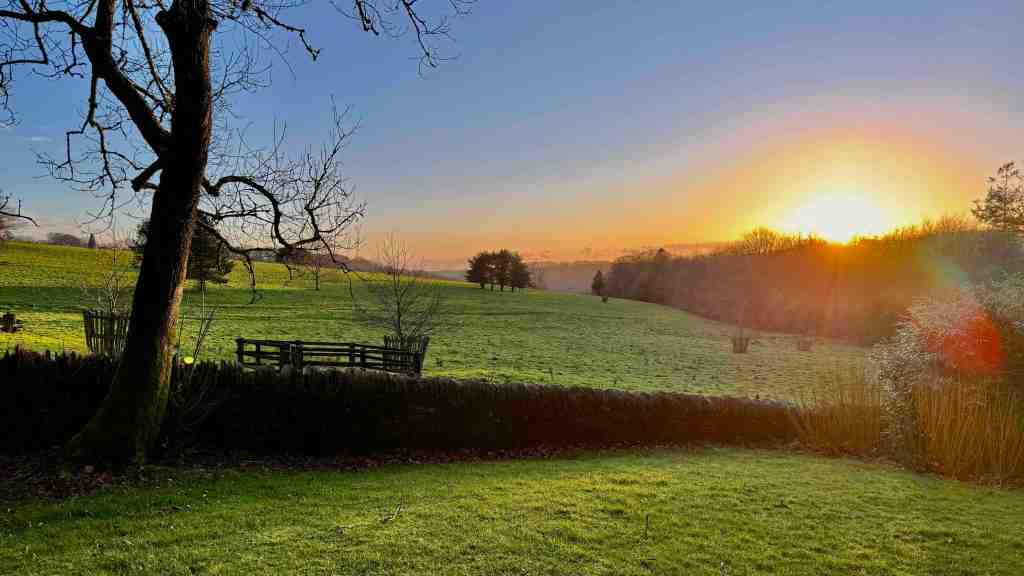Rural English Sunset
